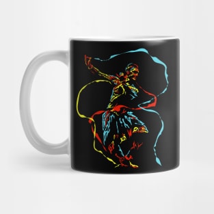 abstract dancing man colorful Mug